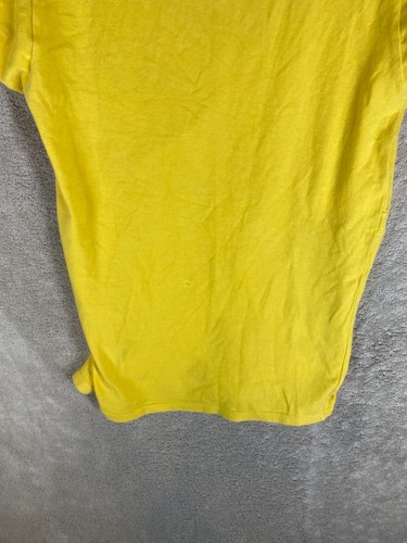 G-STAR Casual Cropped T-Shirts Top Size S Mens Yellow Short Sleeve - Picture 7 of 9