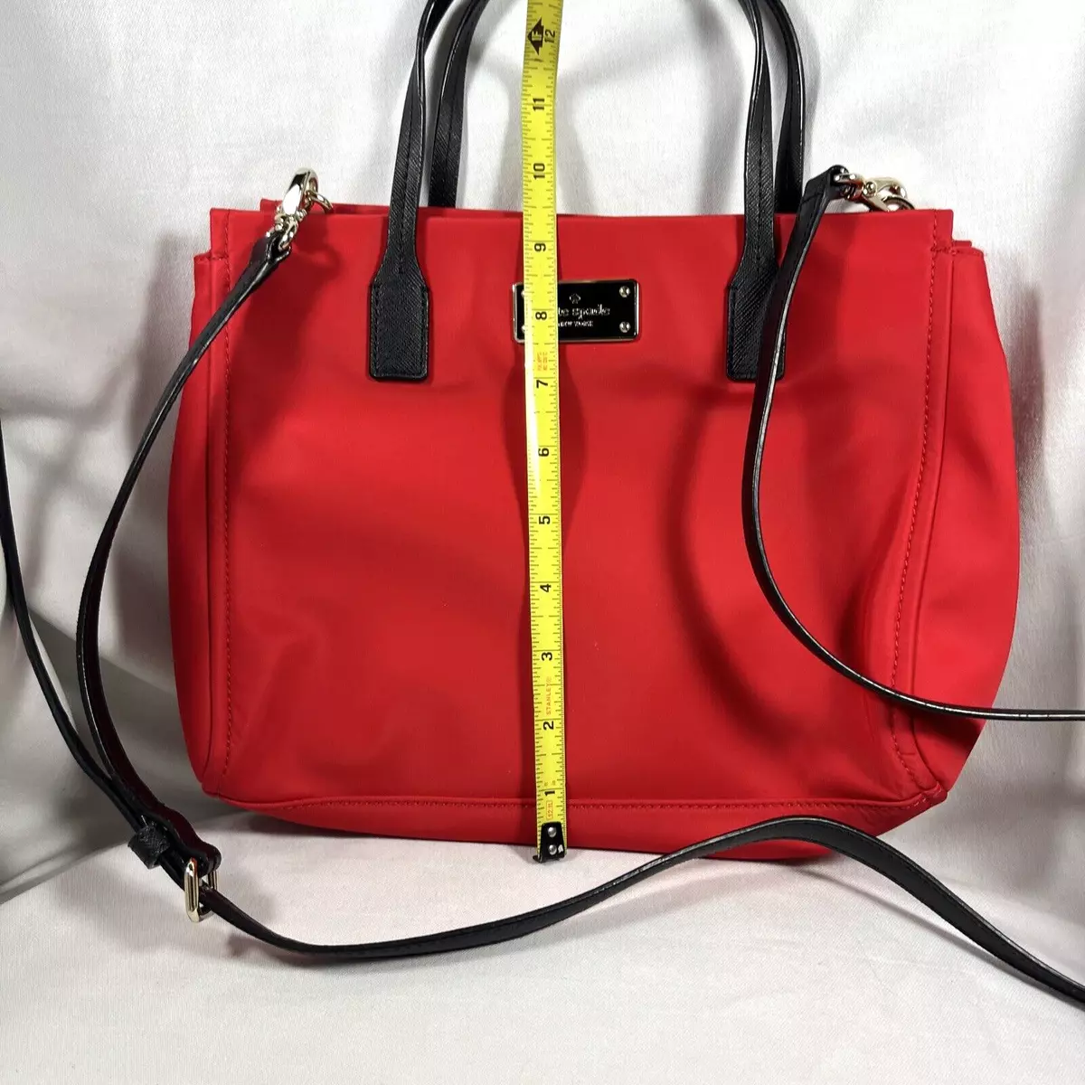 Buy the Kate Spade Nylon Shoulder Handbag Set Red Black