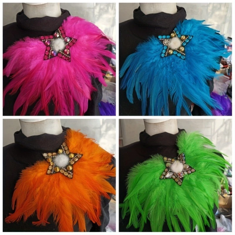 Spilla Donna Quadrata Con Strass Verdi E Cristallo Trasparente, Placcata Oro, A Goccia, Accessorio Per Abiti E Baveri
