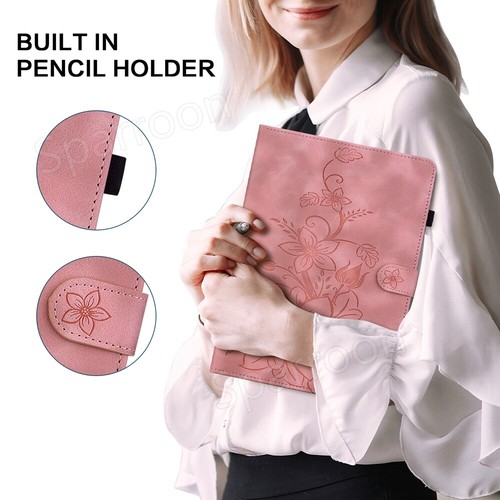 Leder Schutzhülle für Samsung Galaxy Tab A9 A9+ A8 S7 S8 S9 FE S10 Stand Cover - Photo 28/90