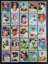 1978 Topps Baseball Set Break 25 Cards