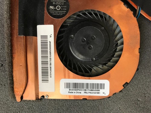lenovo thinkpad T470S heat sink fan (tested and removed from working machine) - Picture 2 of 3