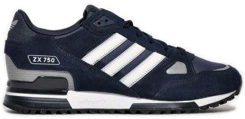 Entrenadores para hombre Adidas Originals ZX 750 - azul marino/blanco - G40159 - talla Reino Unido 7-12 - Imagen 1 de 6