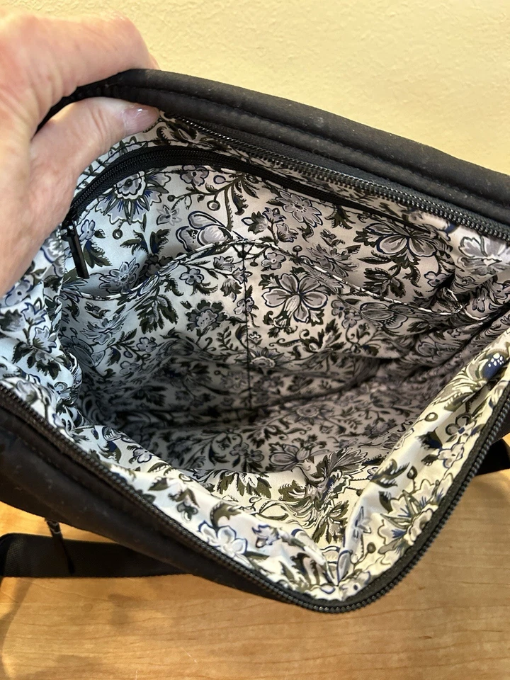 Vera Bradley Black Utility Crossbody Bag - Image 2 of 4