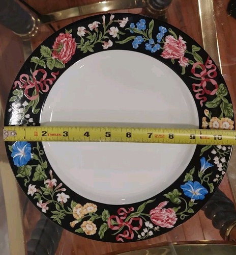 TIFFANY & CO. Merrion Square Flotal 7.5" Bowl And 10 3/4 Plate by Sybil Connolly - Picture 10 of 12