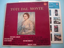 TOTI DAL MONTE MOZART ROSSINI BENEDICT DONIZETTI VERDI RCA ITALIANA Lp RED SEAL