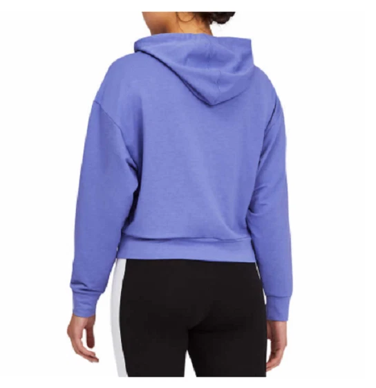 NUEVO Puma Mujer Ligero Recortado Sudadera con Capucha Azul Talla Grande Foto 2 de 3