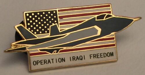 Spilla bandiera USA Operazione Iraqi Freedom Jet nuova in confezione! - Foto 2 di 5