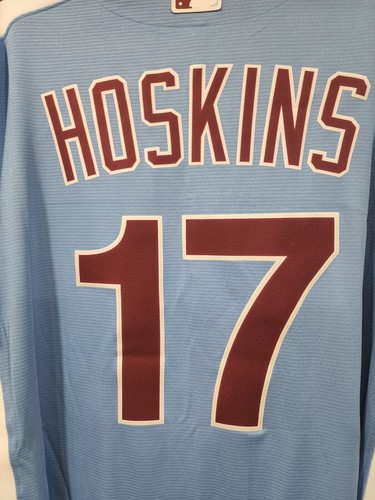 Nike Rhys Hoskins Retro 80's Style Philadelphia Phillies Jersey L $135 - 第 8/12 張圖片