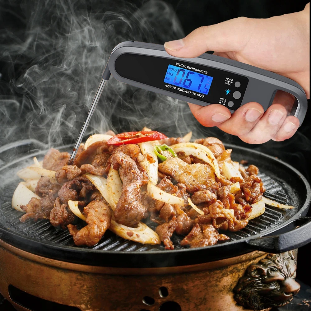 Meat Thermometer Catering Digital Folding Pocket Food Probe Thermometer BBQ Temp