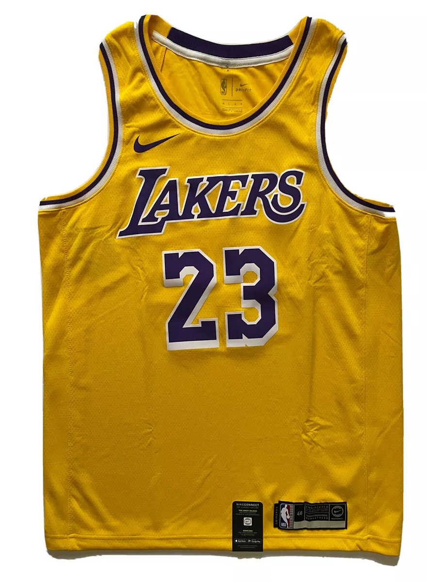 LeBron James Los Angeles Lakers Nike Swingman Player Jersey Gold - Icon  Edition