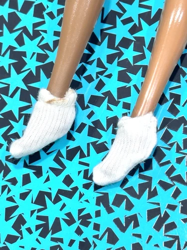 Barbie White Bootie Sports Socks - Pre-owned - Ships for free in USA 🔵
