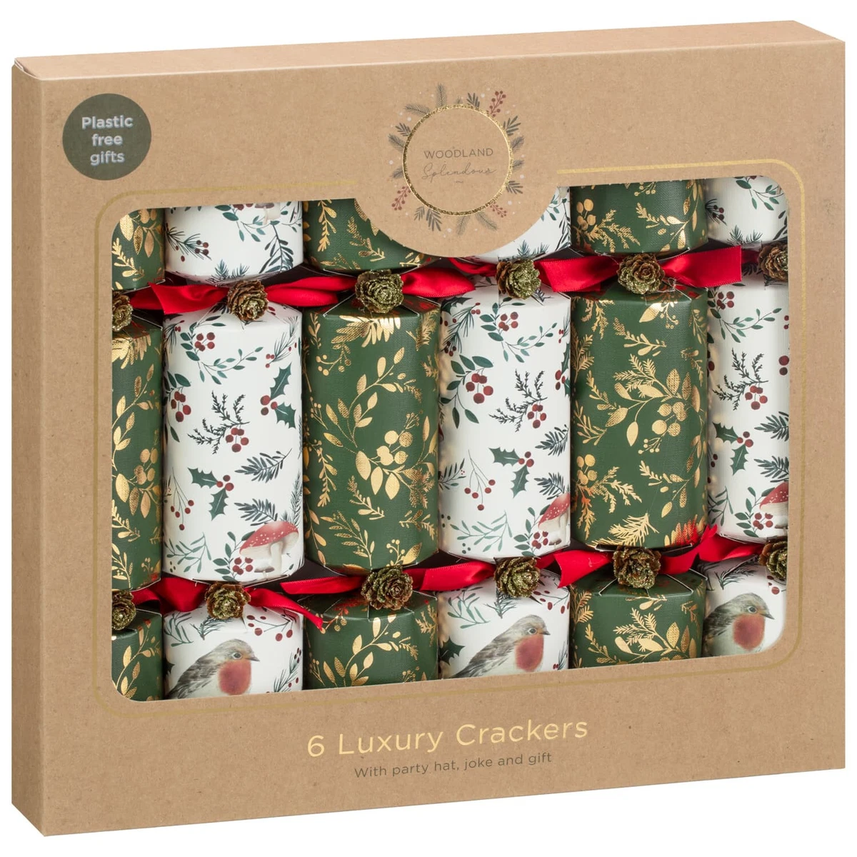 6Pk Splendour Luxury Christmas Crackers Have Some Fun At The Xmas