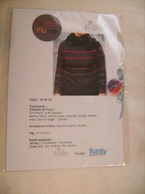 Strickstecker der Marke Aniline zur Herstellung eines Pullovers Gr. 38 bis 42