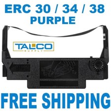  60 EPSON ERC 30 / 34 / 38 PURPLE INK PRINTER RIBBONS  FAST FREE SHIPPING 