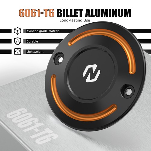 CNC Black/Orange Timer Cover Decoration For Harley Forty Eight XL1200XS Special - Picture 3 of 8