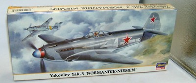 1:72 HASEGAWA YAKOVLEV YAK-3 RUSSIAN AIR FORCE FIGHTER NORMANDY-NIEMEN 00273 NIB