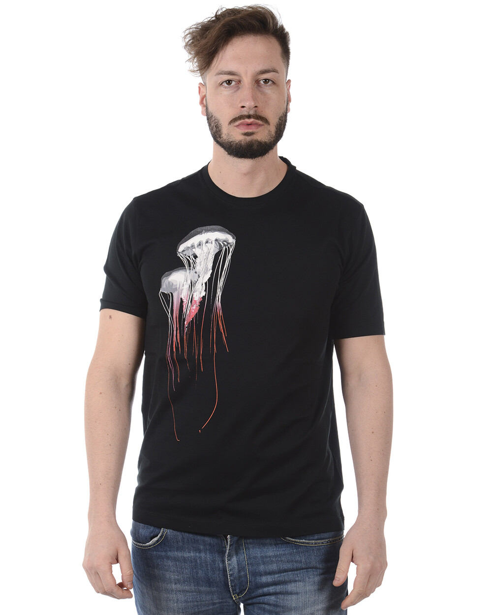 Футболка Zegna, толстовка хлопковая мужская черная VP372ZZ630Q 6Q1 Sz.S, ДЕЛАЕМ ПРЕДЛОЖЕНИЕ