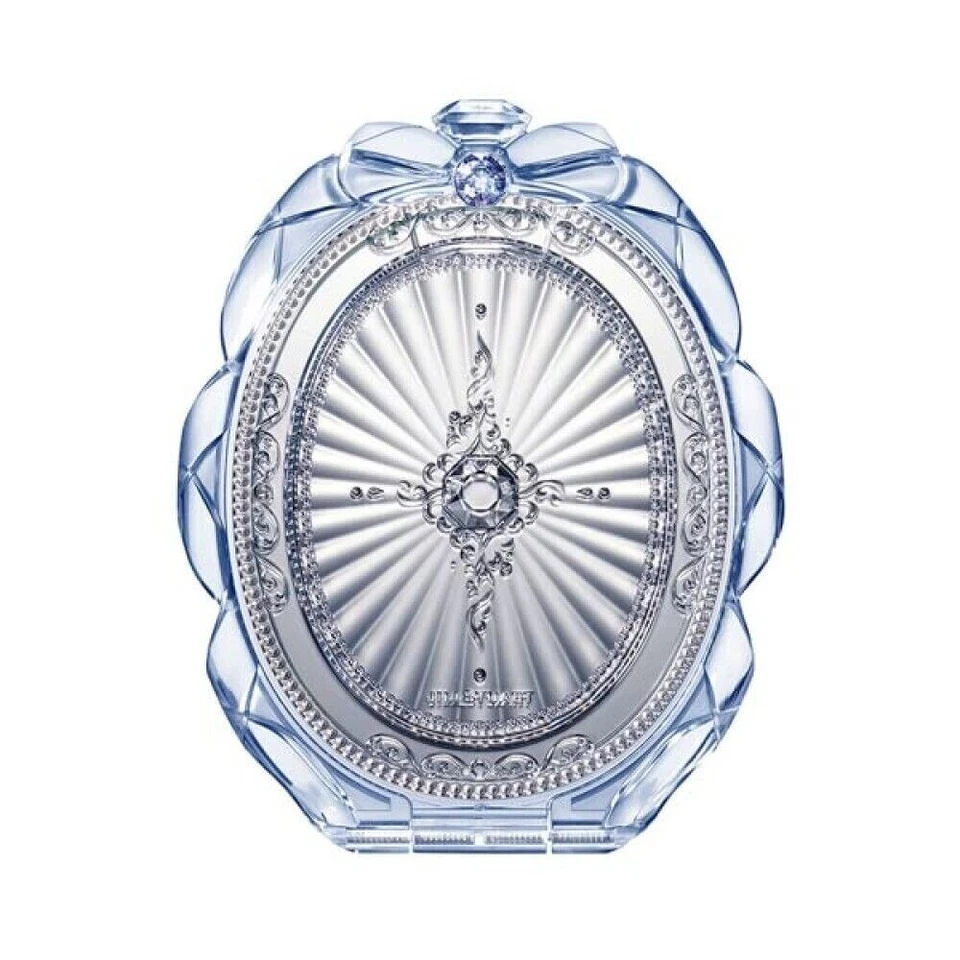 JILL STUART Compact Mirror II Standing Oval Makeup Mirror Blue & Pouch Limited - Image 3 of 4