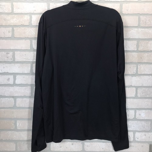 TOMMIE COPPER Cool Copper Men’s XL Black Long Sleeve Mock-Neck Active Shirt - Picture 2 of 10