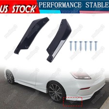 Sport Racing Gloss Black Rear Bumper Diffuser Splitter Canard For Dodge Charger