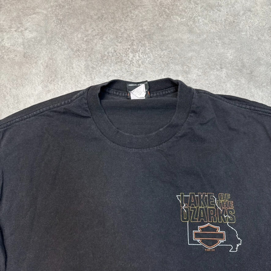 Harley Davidson T-Shirt Mens Large Graphic Biker Short Sleeve Tee, Black image 7