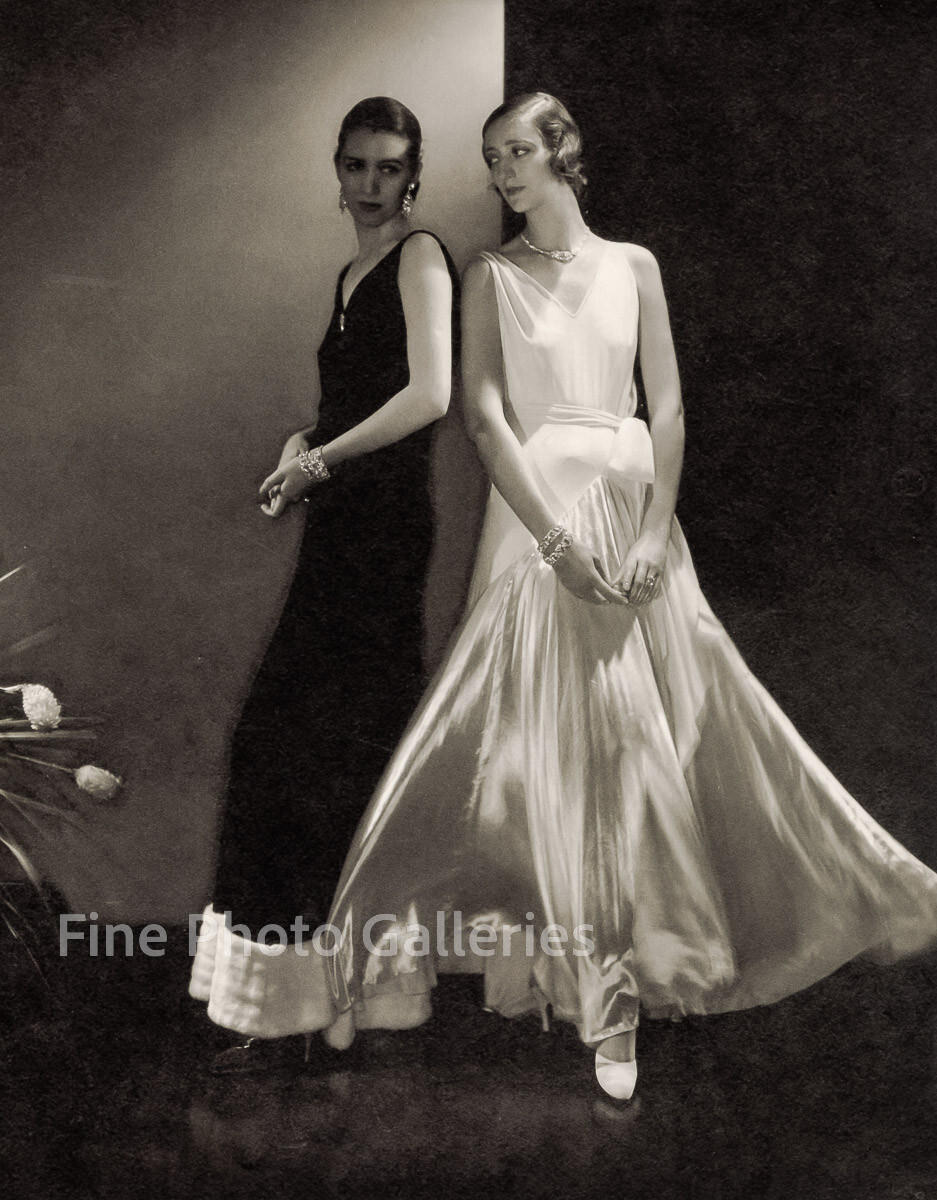 1930 Vintage EDWARD STEICHEN Female Fashion Vionnet Dresses Photo Engraving