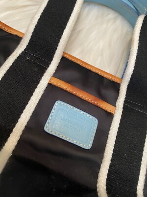 Vintage Coach Black Satin Blue Sporty Mini Purse Y2K 00s