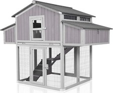 Large outdoor leak-proof and UV-resistant chicken coop