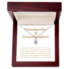 To My Granddaughter Necklace, Granddaughter Gift from Grandma, Grandma Necklace
