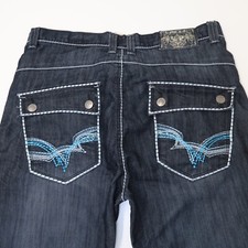 Emcee Vintage Short Men 38 Blue Denim Baggy F...