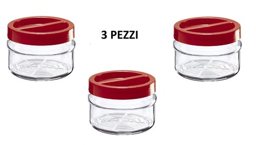 BORGONOVO Vaso Contenitore Barattolo in Vetro per Conserve 2,5 Lt Ortes sott'olio sottaceto