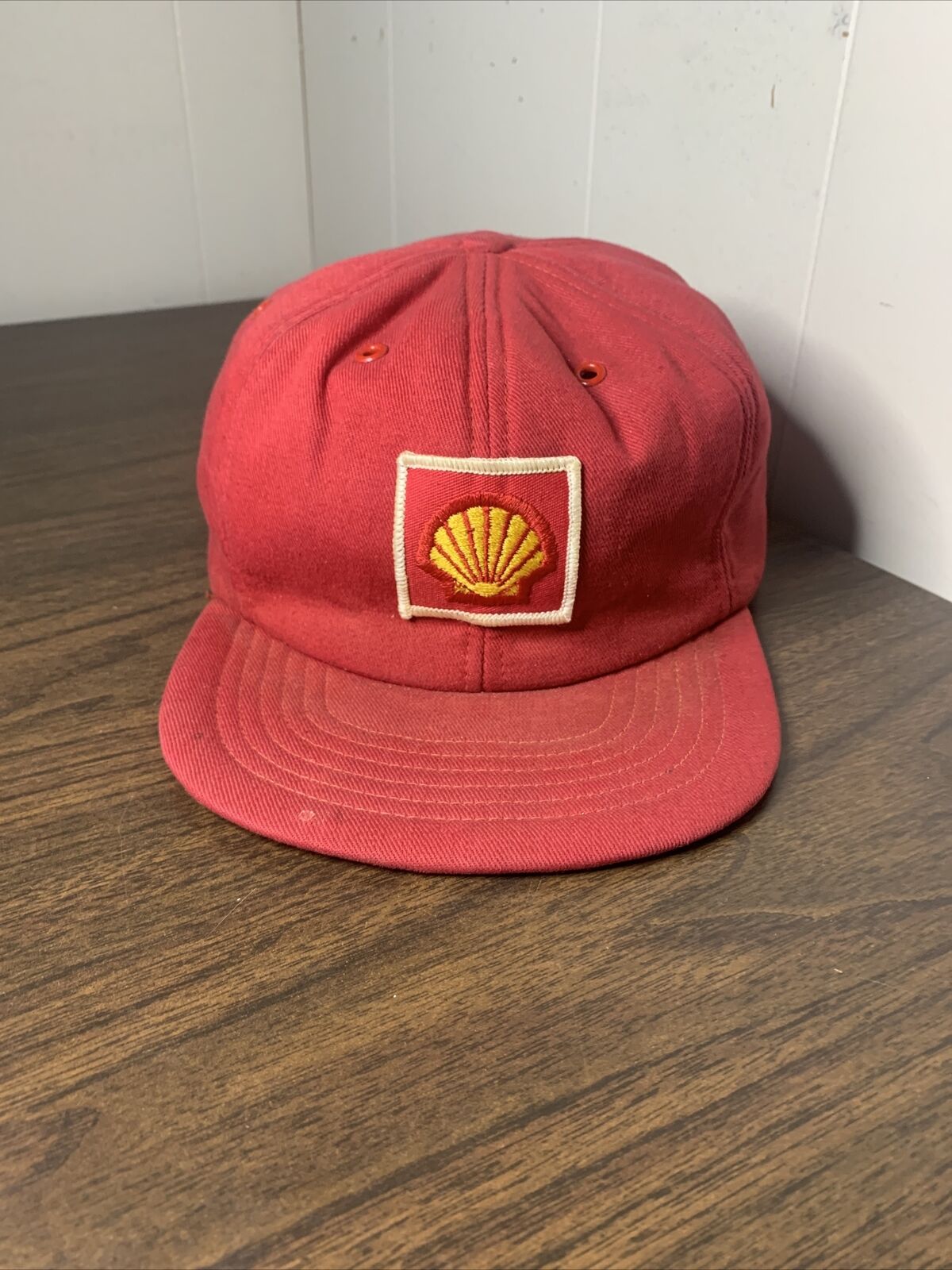 Vintage Shell Oil Hat Red SnapBack Oil Gas - image 1