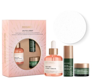 Biossance Uplifted and Bright Kit