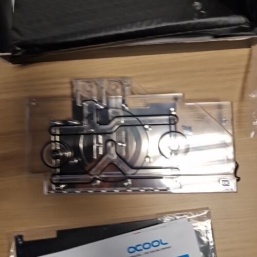 Alphacool Eisblock Aurora GPX-N Acrylic Active Backplate 3080/3090 ROG Strix - Photo 3/4