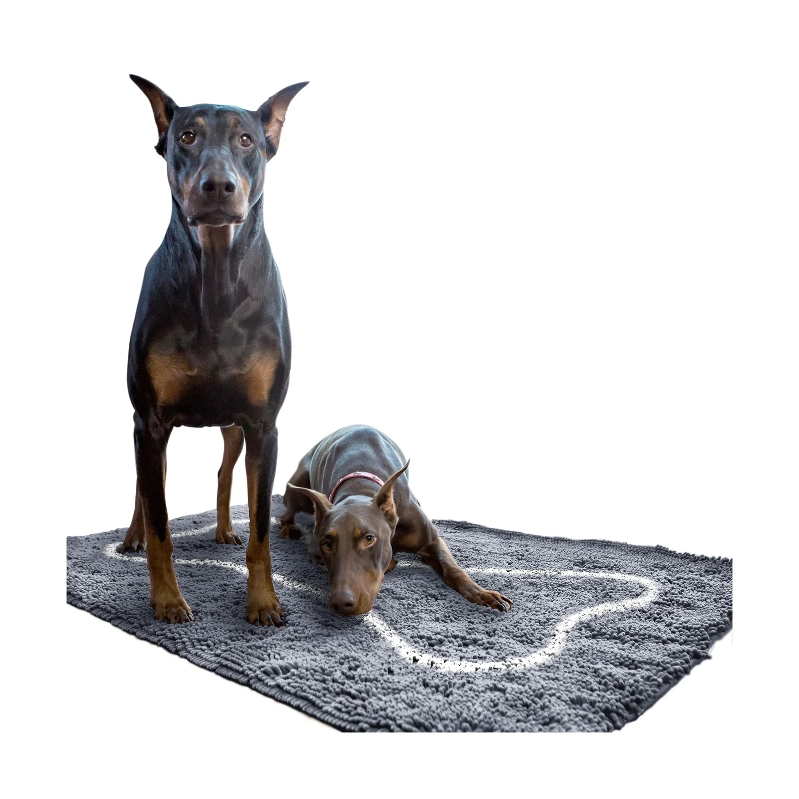 Plain Beige Absorbent Doormat - Thumbnail 5