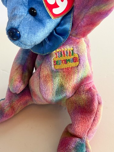 Ty Beanie Baby - SEPTEMBER - The Birthstone Birthday Bear - Sapphire MWMT - Picture 6 of 9