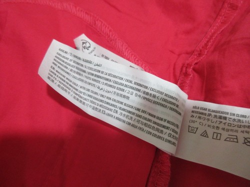 NWT Sz L Abercrombie & Fitch Pink Linen Blend Maxi Skirt High Slit Elastic Waist - Picture 15 of 16