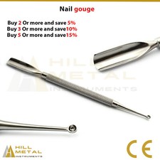 Cuticle Pro Nail Pusher Gouge Small Spoon Spatula Manicure Nails Cleaner Tools