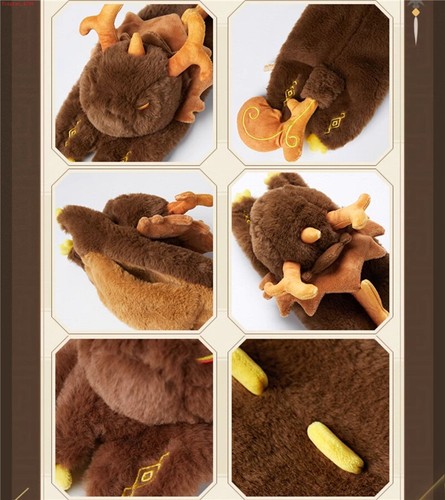 Genshin Impact Official Zhongli Theme Dragon Shaped Plush Doll Scarf 81x13cm - Picture 8 of 8