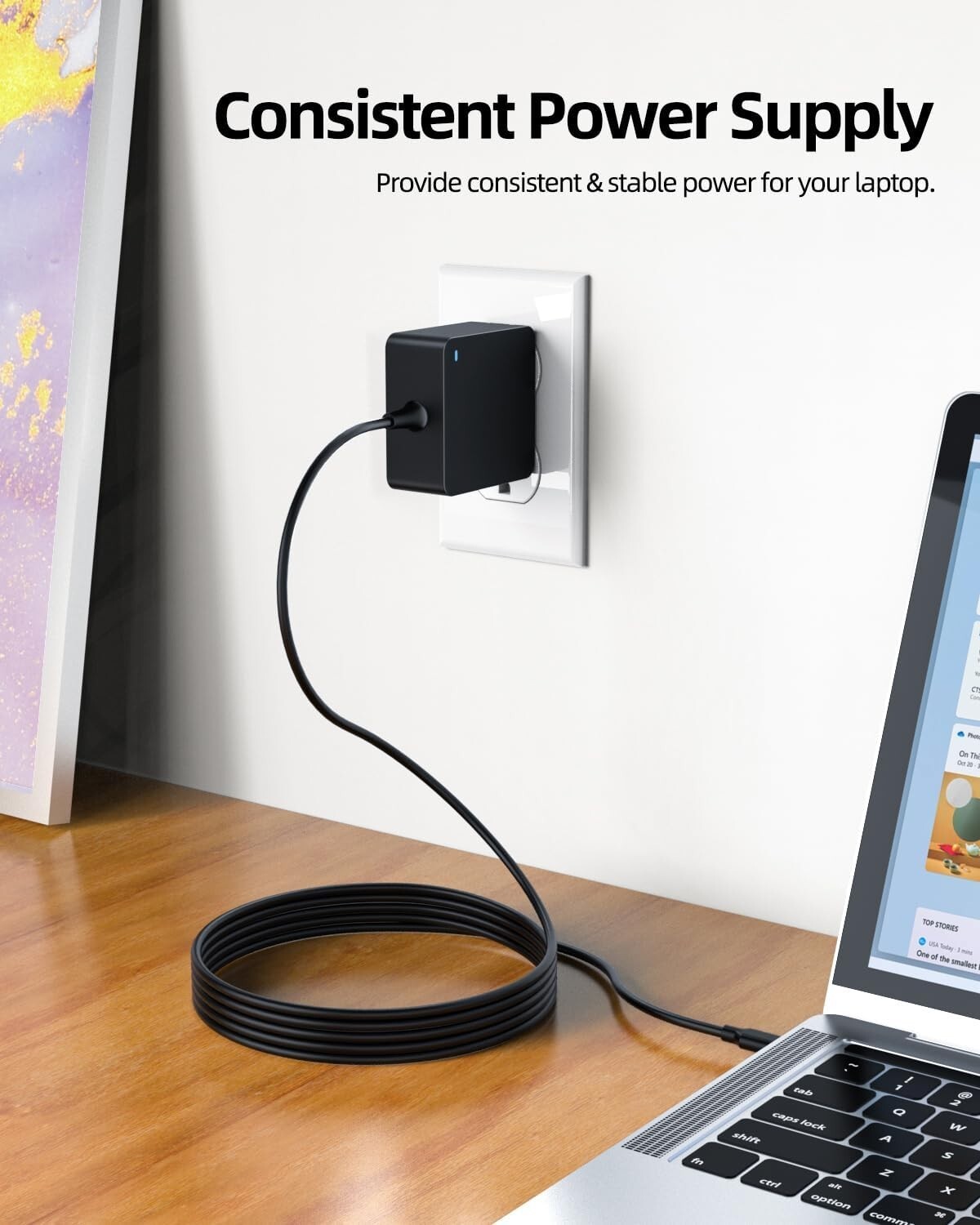 65W 20V 3.25A USB-C Charger Fast Charging Power Adapter, also 45W 20V 2.25A