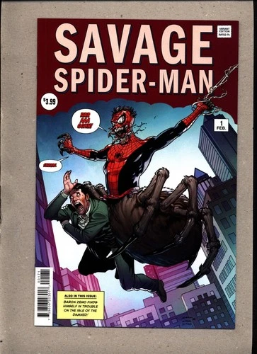 SAVAGE SPIDER-MAN #1_NEAR MINT_EXCLUSIVE AMAZING FANTASY #15 HOMAGE VARIANT!