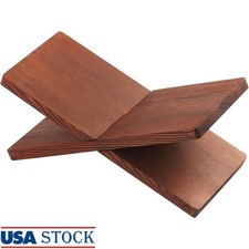 X Shaped Solid Wood Book Stand Display Holder Art Cookbooks Bibles Magazines New