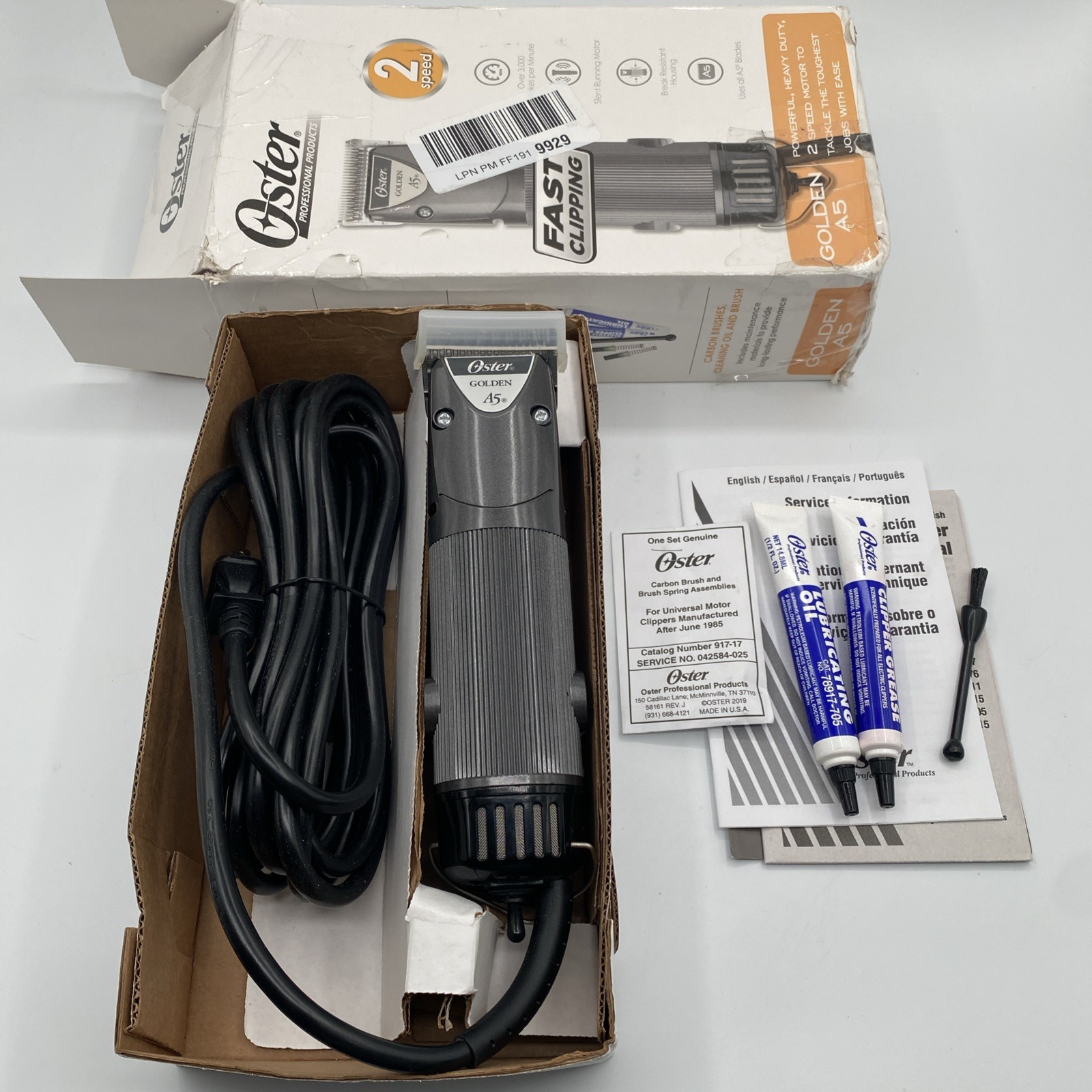 Oster Professional 78005-140 Golden A5 2 Speed Heavy Duty Cl