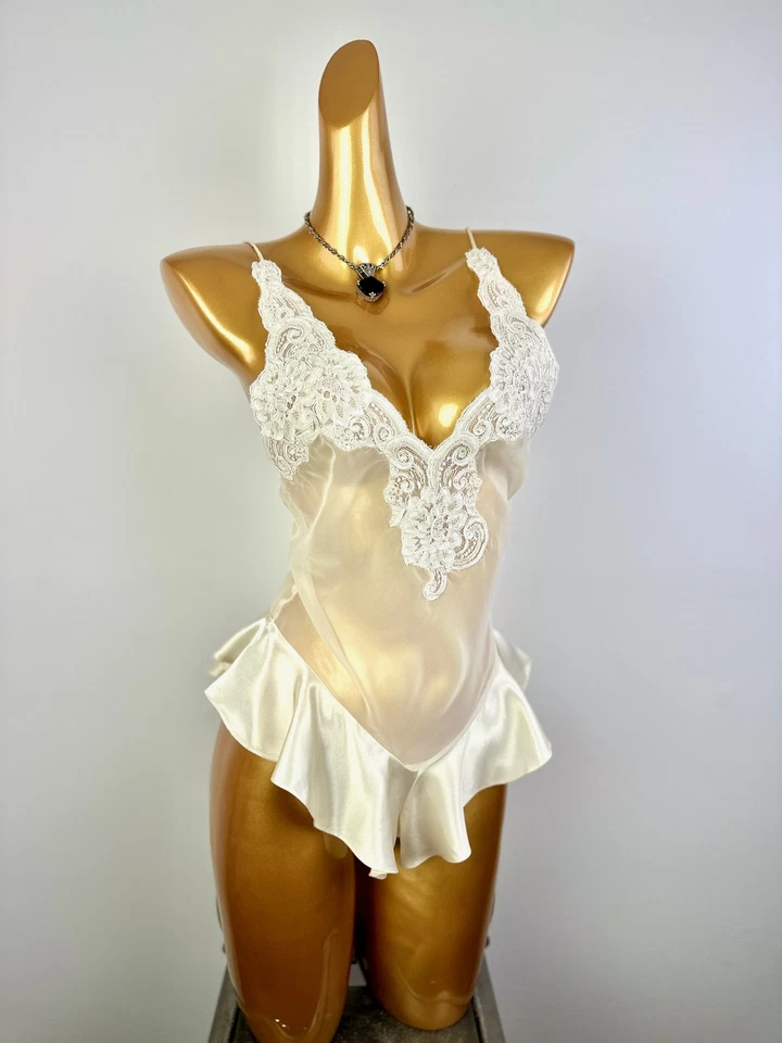 Lencería de peluche vintage años 80 transparente lencería de peluche Foto 2 de 4