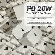 Lot 20W USB C Type C Power Adapter Fast Charger Block For iPhone 17 16 15 14 13