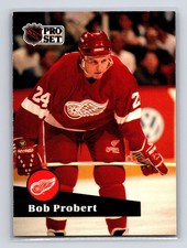 1991-92 Pro Set - Bob Probert #61 Detroit Red Wings Hockey Card