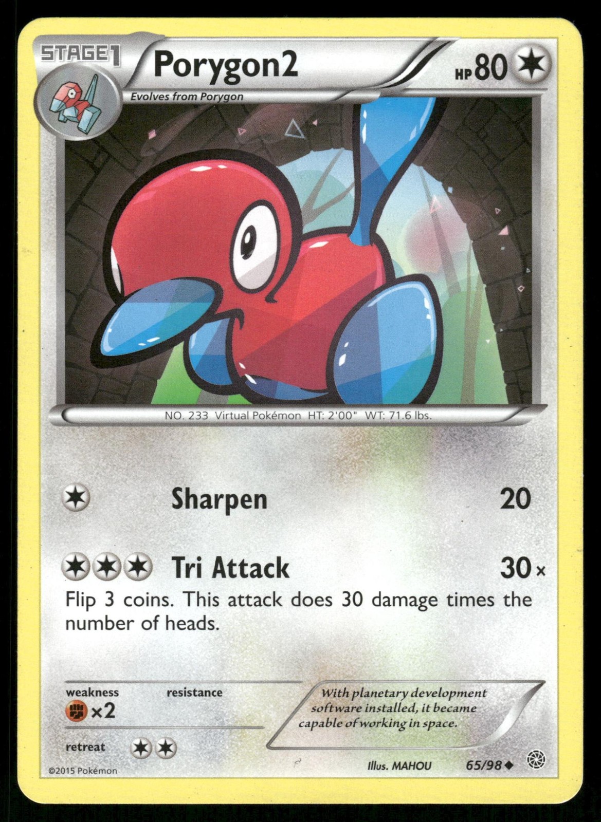 Porygon2 65/98 Uncommon Ancient Origins Pokemon Lightly Played