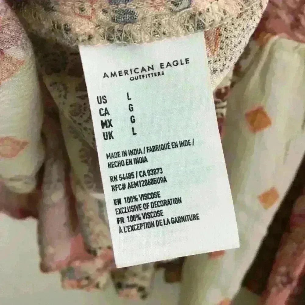 American Eagle Bohemian Patchwork Embroidered Bal… - image 4