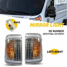 Left &Right Side Mirror Signal Turn Indicator Light For Promaster 1500 2500 3500